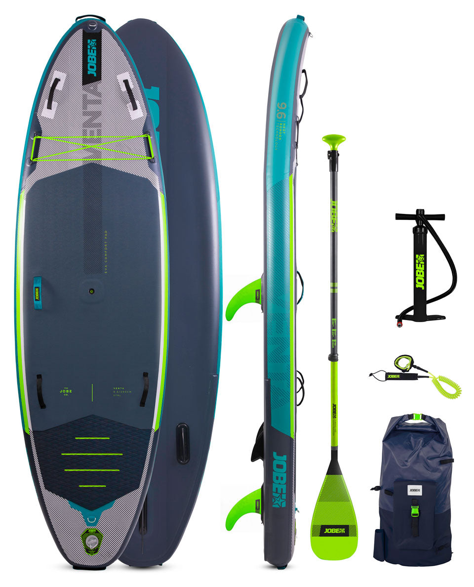 Jobe VENTA  9'6" Inflatable Stand Up Paddle Board Package