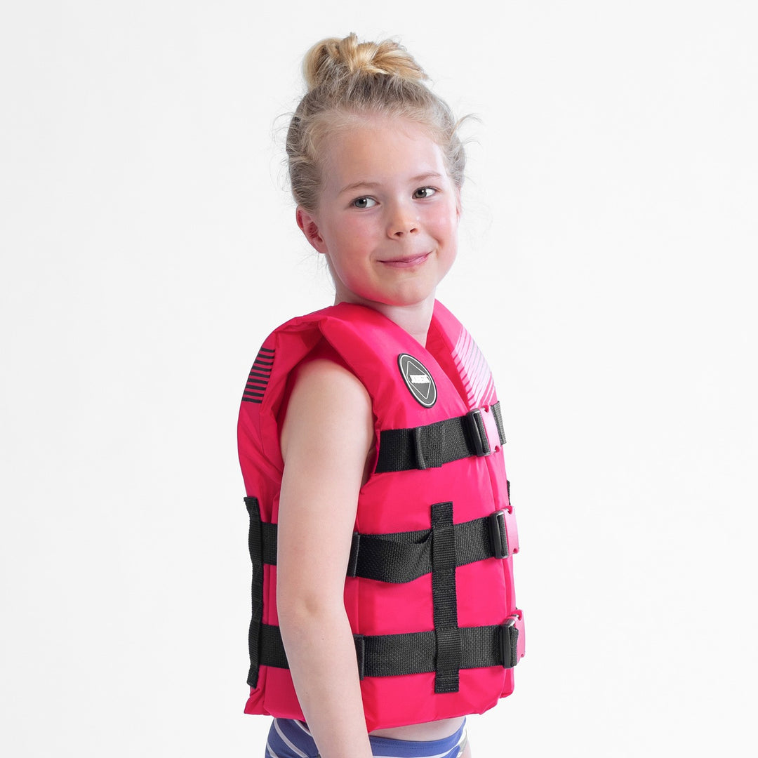 Jobe Nylon Kids Life Vest Buoyancy Aid - Hot Pink