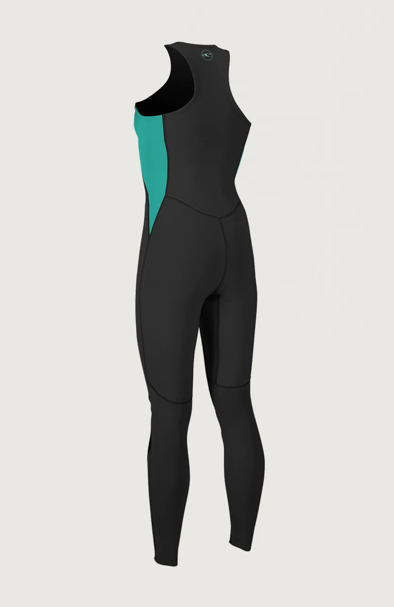 O'Neill Reactor-2 BZ 1.5mm Women's Sleeveless Wetsuit - Black/Aqua - 5295