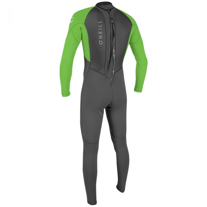 O'Neill Reactor-2 Back Zip 3/2mm Men's Full Wetsuit - Graphite/Dayglo - 5040