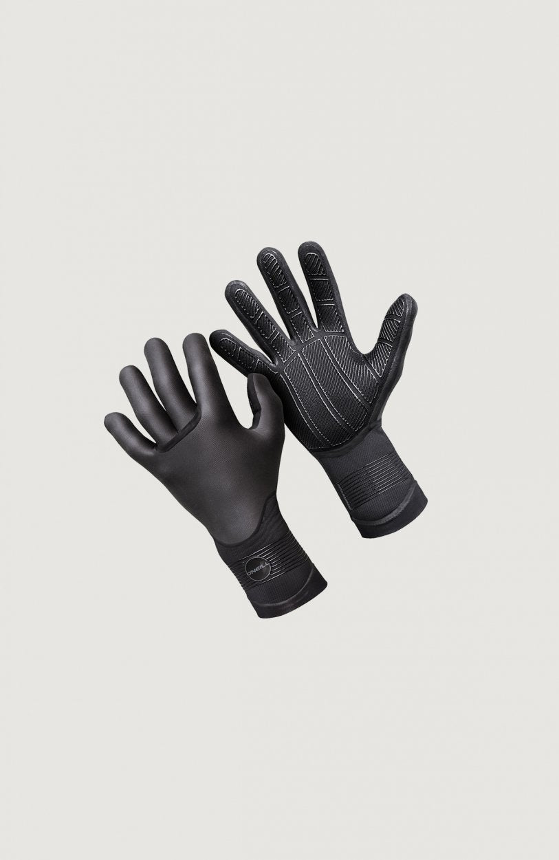 O'Neill Psycho Tech 3mm Double Lined Neoprene Gloves - Black - 5104