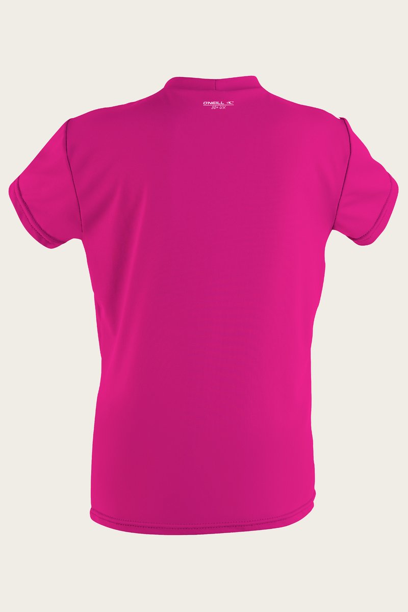 O'Neill Toddler O'Zone Short Sleeve Sun Shirt - Girls - Berry - 5325G