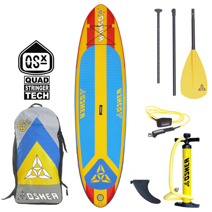 O'Shea 10'6" QSx iSUP Inflatable Stand Up Paddleboard Package - Red - 2022