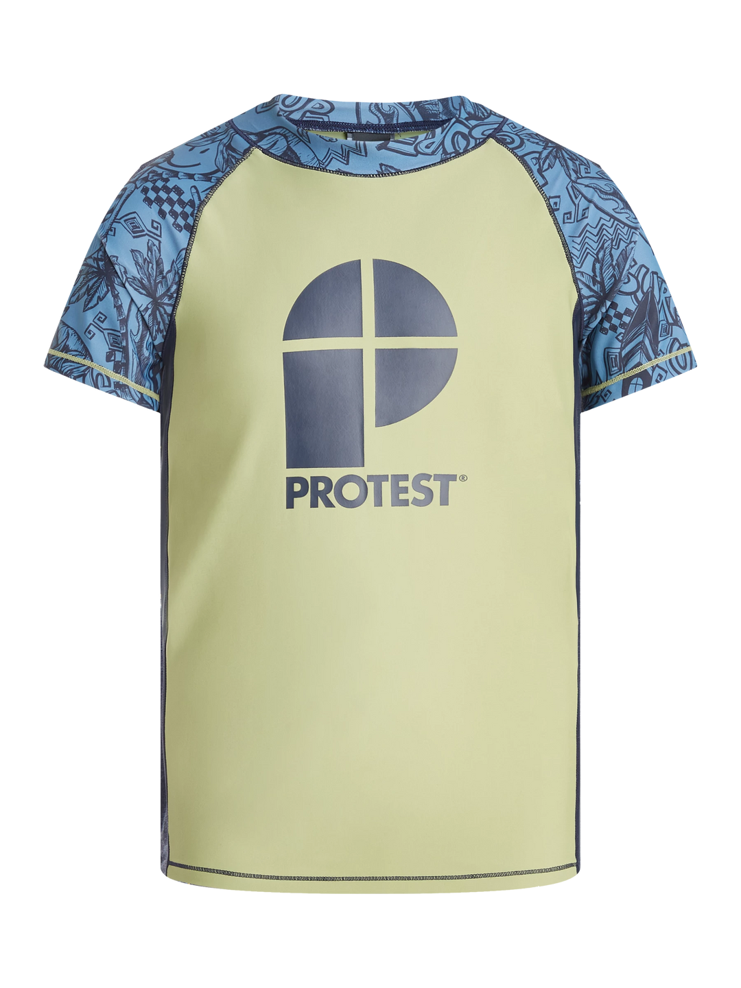 Protest PRTAHOY JR Rashguard - Kids Short Sleeve - Algae Green