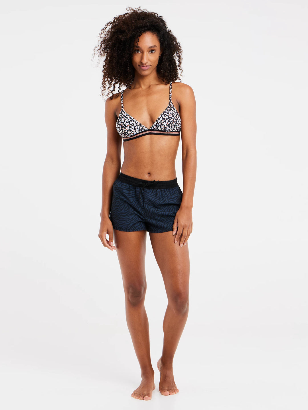 Women's swim shorts discount with matching top