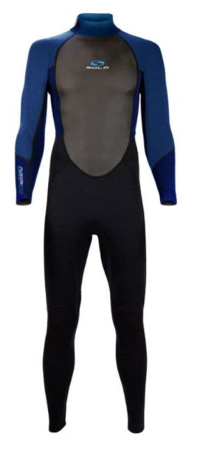 Sola Fusion Men's 3/2mm Blue/Black Full Wetsuit - A1711