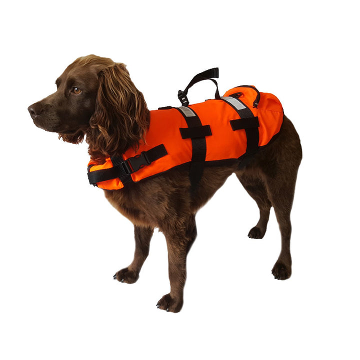 TWF Pet Life Jacket - Orange/Black